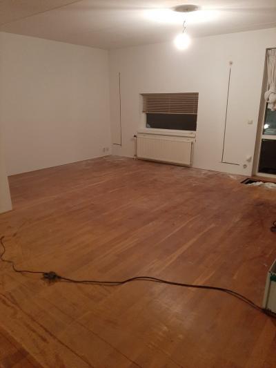 Parket moet verwijderd worden